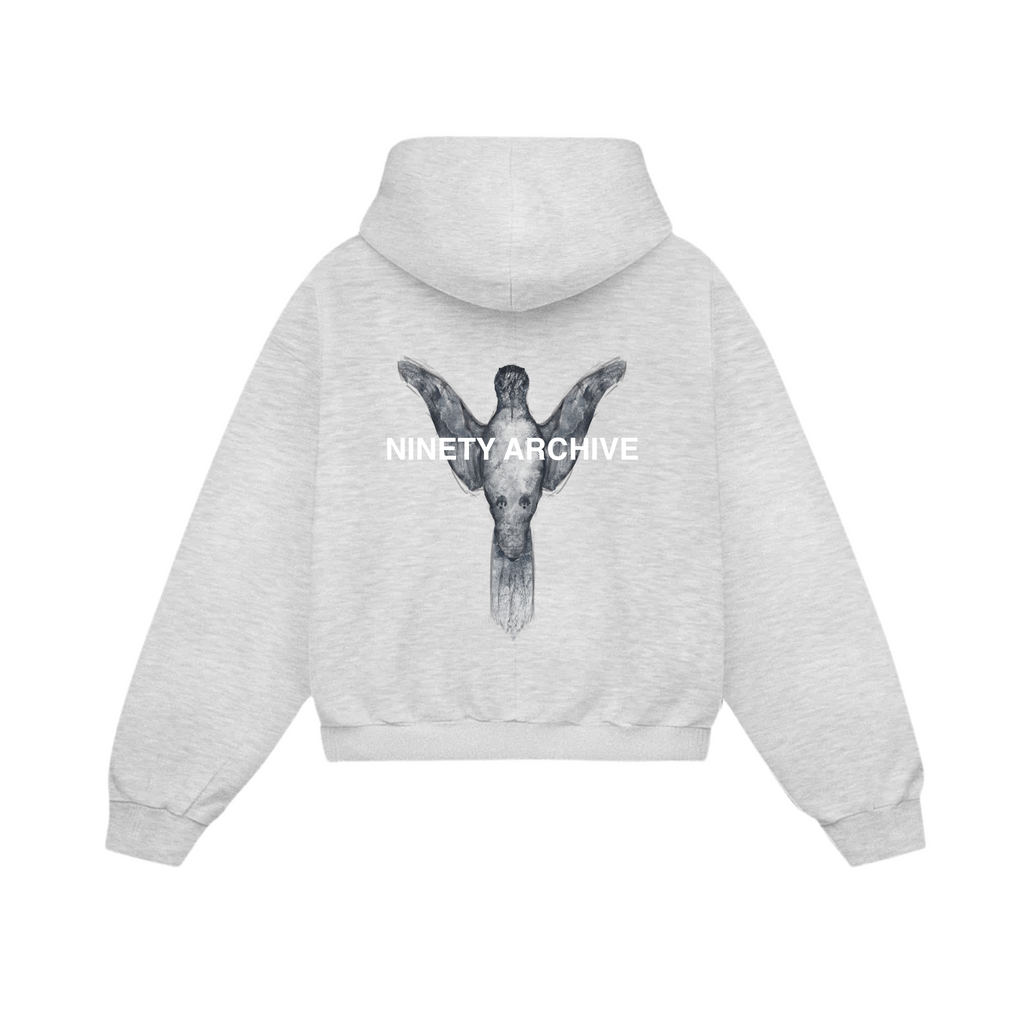 Gray Hummingbird Hoodie